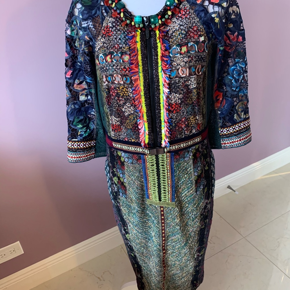 Byron Lars Embellished Festival Sheath - 10 NWT